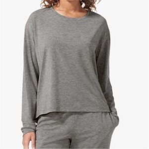NWT Tommy John Women's Second Skin Long Sleeve Sleep Tee Medium Heather Grey